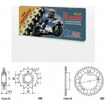ČZ Řetězová sada Honda CBR 1100 XX Blackbird 97-07