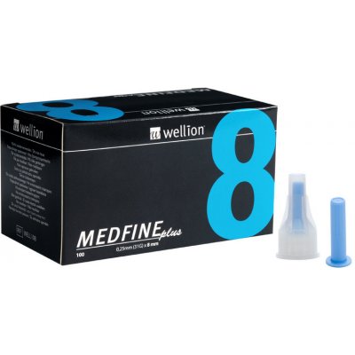 Wellion Medfine Plus jehly inz.pera 30G x 8 mm/100 ks