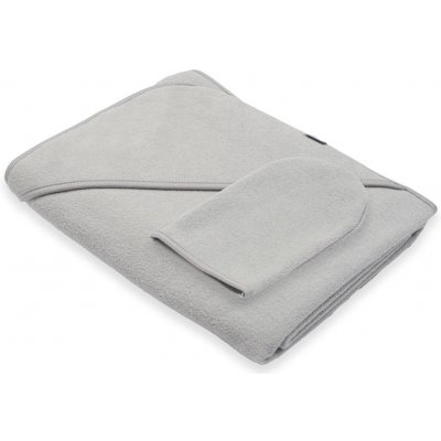 New Baby Dětská froté osuška s kapucí BASIC 100x100 šedá – Zboží Dáma