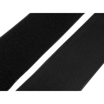 Suchý zip háček + plyš šíře 100 mm METRÁŽ - 2 černá – Sleviste.cz