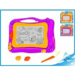 Magnetická kreslicí tabulka 33x26 cm mix barev – Zboží Dáma