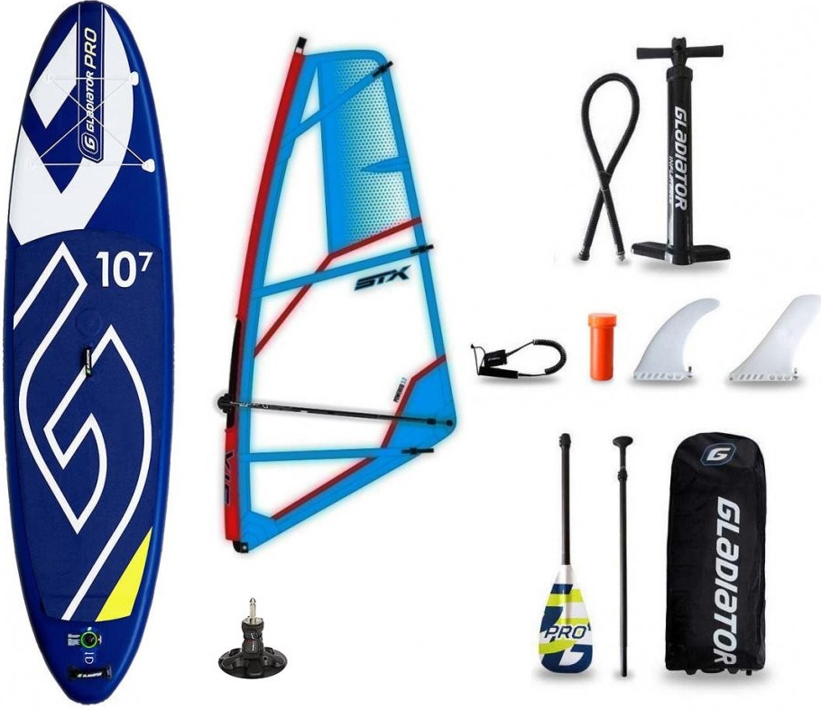 Paddleboard Gladiator PRO 10\'7 WindSUP STX PowerKid komplet