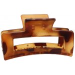 Obdélníkový skřipec na vlasy s matným povrchem Barva: černá – Sleviste.cz