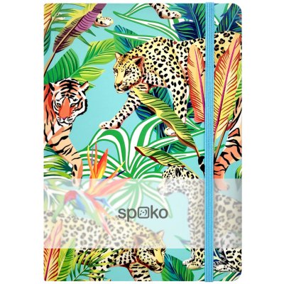 Spoko zápisník, Jungle I gepard A5, 75 g, 96 listů linkovaný – Sleviste.cz