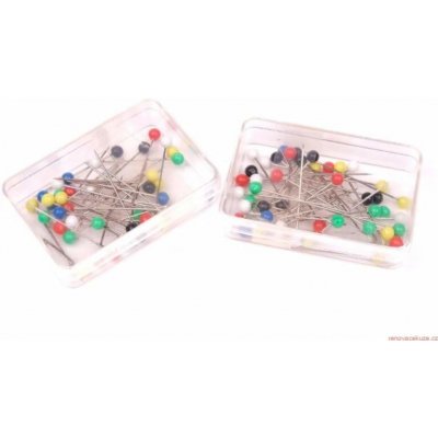 Špendlík skleněná hlavička 50ks 48mm x0,8mm – Zbozi.Blesk.cz