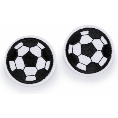 Nažehlovačka fotbalový míč, střední, 1 bílá černá – Zboží Mobilmania