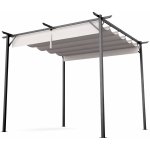 Blumfeldt Pantheon Robust Pergola, 3x3 m práškově lakovaná ocel odolná vůči povětrnostním vlivům Krémová – Hledejceny.cz