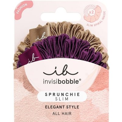 Ozdobné spirálové gumičky Invisibobble Sprunchie Slim The Snuggle Is Real - 2 ks – Zboží Dáma