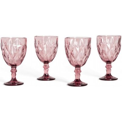 HOMLA LUNO sklenice na růžové víno 748219 4 x 340 ml – Zboží Mobilmania