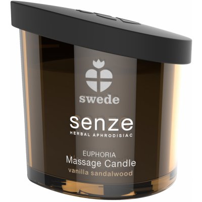 Swede Senze Massage Candle Euphoria Vanilla Sandalwood 150 ml – Sleviste.cz