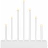 Vánoční osvětlení SPRINGOS LED vánoční svícen 9 svíček 27cm stříbrný