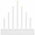 SPRINGOS LED vánoční svícen 9 svíček 27cm stříbrný – Hledejceny.cz