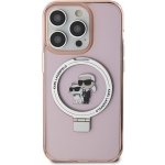 Karl Lagerfel KLHMP15XHMRSKCP Ringstand KC MagSafe pro Apple iPhone 15 Pro Max, pink – Zboží Mobilmania
