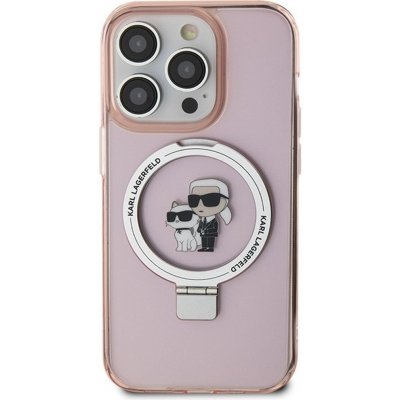 Karl Lagerfel KLHMP15XHMRSKCP Ringstand KC MagSafe pro Apple iPhone 15 Pro Max, pink – Zboží Mobilmania