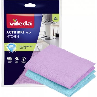 Vileda Actifibre mikrohadřík do kuchyně 27 x 30,5 cm 2 ks – Sleviste.cz
