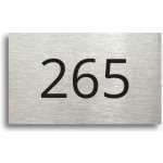 ACCEPT Číslo na dveře - typ 09 (50x30mm) - stříbrná tabulka - černý tisk – Sleviste.cz