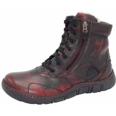 Kacper dámská zimní obuv 4-0595 červená – Zboží Mobilmania