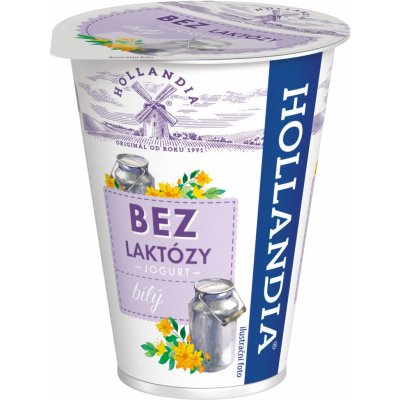 Hollandia Bez laktózy Jogurt bílý 180 g