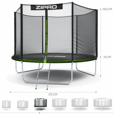 ZIPRO Jump Pro 312 cm + ochranná síť – Hledejceny.cz