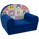 Fimex Dětské křesílko Sovičky modré – Sleviste.cz
