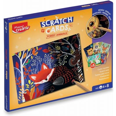 Maped Creativ Scratch Cards kreativní sada Forest Animals – Hledejceny.cz