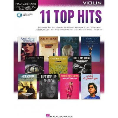 11 Top Hits noty na housle+audio – Zboží Mobilmania