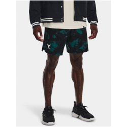 Under Armour Project Rock Printed Wvn short Zeleno-černé