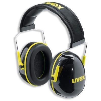UVEX K2 Chrániče sluchu, mušlové, polstrovaný náhlavní oblouk, SNR 32dB(A), možnost nastavení délky, černo-žluté 2600002 – Zboží Mobilmania