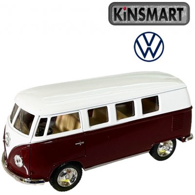 Kinsmart 1962 VW Classical Bus vínový 1:32