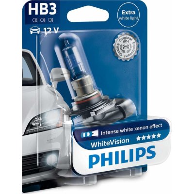 Philips WhiteVision 9005WHVB1 HB3 P20d 12V 60W – Zboží Mobilmania