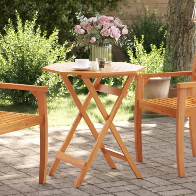 OMAXI 466524 Skládací zahradní stůl Ø 70 x 75 cm masivní akáciové dřevo – Hledejceny.cz