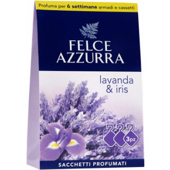 Felce Azzurra Sacchetti Profumati Lavanda e Iris, vonné sáčky do skříní a šuplíků 3 ks.
