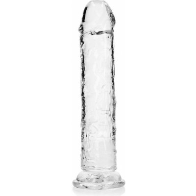 RealRock Crystal Clear Realistic 9 průhledné dildo s přísavkou 25,5 x 4,5 cm – Sleviste.cz