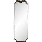Clayre & Eef Valéry 50 x 142 cm v hnědém rámu s patinou a květinami – Hledejceny.cz
