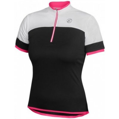 dámský cyklistický dres Etape Clara, černá/růžová - černá/růžová, XL