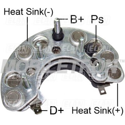 Diodový blok alternátoru Škoda Felicia 90A Magneton 443113516591 – Hledejceny.cz