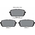 Sada brzdových destiček, vždy 4 kusy v sadě TEXTAR 2449101 | Zboží Auto