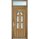 OknaDvereNaMiru.cz Vchodové dveře 3D Linda 2 + Nadsvětlík bílá 100 x 220 cm – Hledejceny.cz