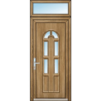 OknaDvereNaMiru.cz Vchodové dveře 3D Linda 2 + Nadsvětlík bílá 100 x 220 cm – Hledejceny.cz