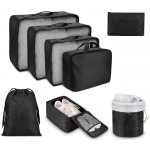 KUFRYPLUS Cestovní organizéry 8 ks SN872 černá – Zbozi.Blesk.cz