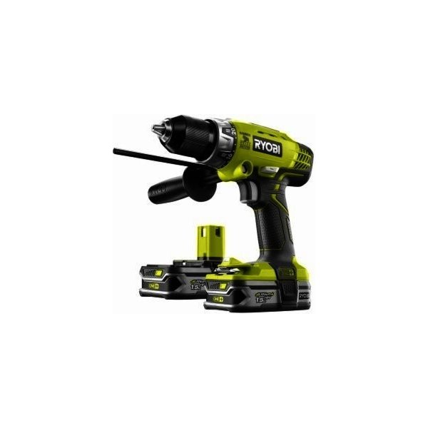 Akušroubovák Ryobi R18PD-LL15S + 2x1,5Ah,