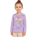 Kugo dívčí tričko s obrázkem a dlouhým rukávem Fialková – Zboží Dáma
