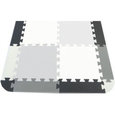 Matyska Okraje pro pěnový koberec v odstínech šedé 18ks 132697