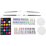 KIK KX5353 Velká sada v kufříku pro malé malíře 145 ks růžová – Zboží Dáma