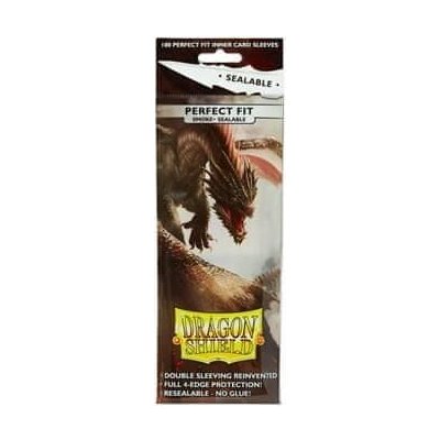 Obaly na karty Dragon Shield Perfect Fit Sleeves Smoke Sealable 100ks – Zboží Živě