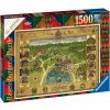 Puzzle RAVENSBURGER Mapa Bradavic 1500 dílků