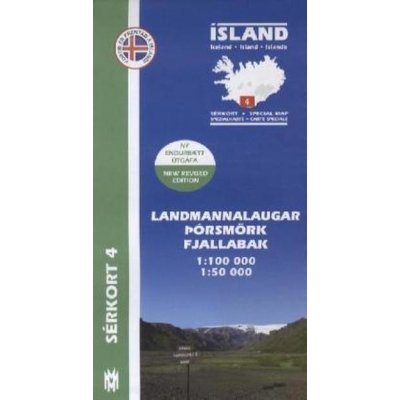 Island - Sérkort Landmannalaugar, Pórsmörk, Fjallabak. Iceland / Islande