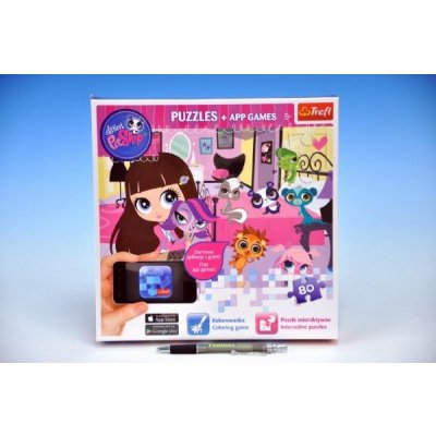 Trefl + APP games 75101 Little Pet Shop 80 dílků – Zboží Mobilmania