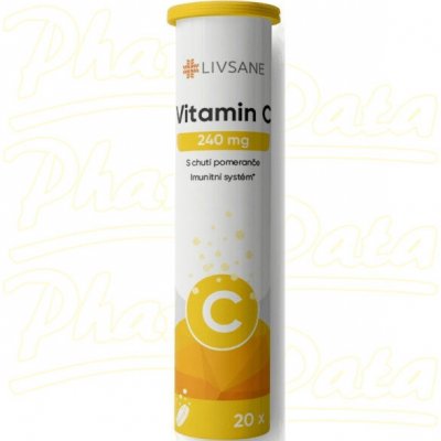 Livsane Sumive Tablety Vitamin C Pomeranc 20 ss – Hledejceny.cz