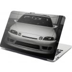 Sablio Samolepka na notebook Bílé sportovní auto - 29x20 cm – Zboží Živě